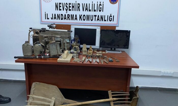 Nevşehir’de antika hırsızları yakalandı