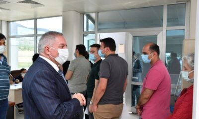 Nursaçan, İl Sağlık Müdürlüğü’nün Kayseri OSB’deki Aşı Uygulama Merkezi’ni ziyaret etti