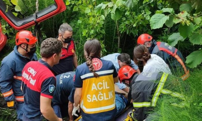 Ordu’da devrilen kamyonun sürücüsü öldü