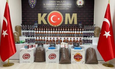 Ordu’da kaçak içki imalathanesine baskın