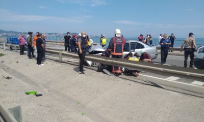 Ordu’da otomobil ile patpat çarpıştı: 1’i bebek 6 yaralı