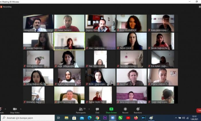 Ortaokul öğrencileri Başkan Avcı ile çevrimiçi görüştü