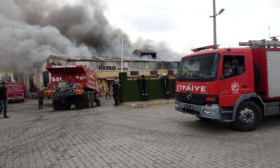 Osmaniye’de plastik geri dönüşüm fabrikasında yangın