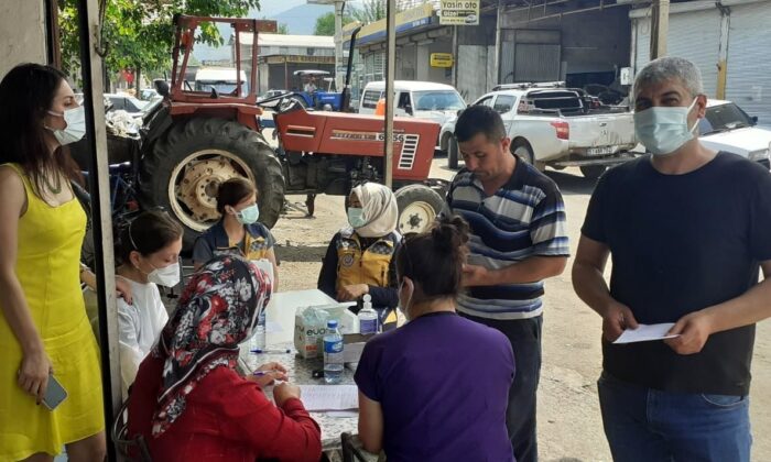 Osmaniye’de sanayi sitesinde ‘yerinde aşı’ uygulaması