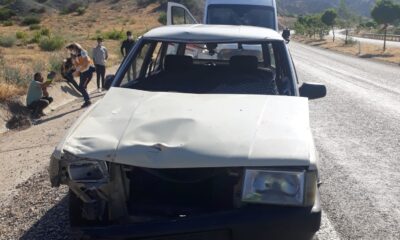 Otomobil ata çarptı: 2 yaralı