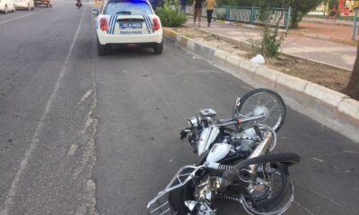 Otomobil ile motosiklet çarpıştı: 2 yaralı