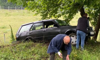 Otomobil şarampole yuvarlandı: 5 yaralı