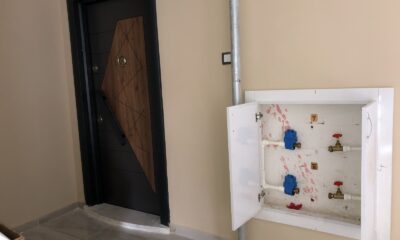 Oturuma hazır binadan 12 su sayacı ve 21 çeşme bataryası çalındı