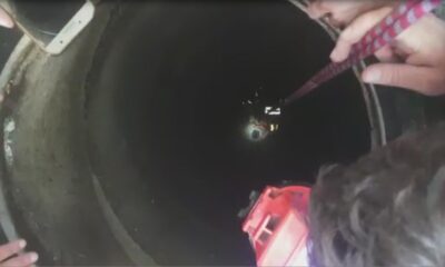 Oynarken su kuyusuna düşen çocukları itfaiye kurtardı