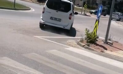 (Özel) Bursa’da çalıntı araçla drift yaptı… O anlar kamerada