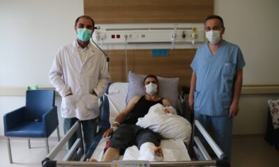 (ÖZEL) Doktorların hızı 4’üncü kattan düşen işçiyi hayata bağladı