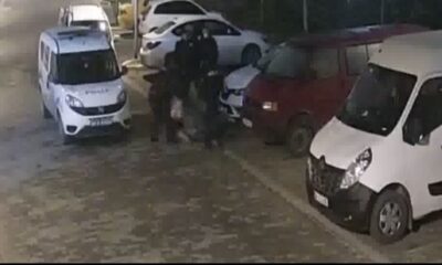 (Özel) FETÖ soruşturması geçiren polisten kadına şiddet kamerada