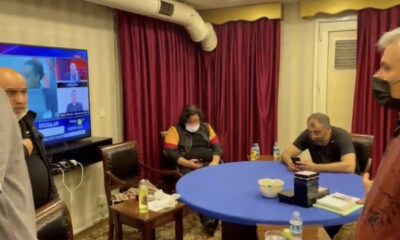 (Özel) Güvenlik kamerası önlemli kumarhaneye polis baskını