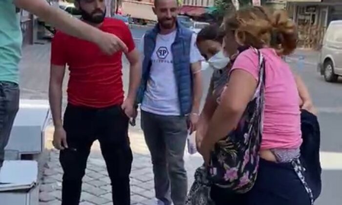 (Özel) Hırsızlıkla suçlanan kadın soyunmaya kalkıştı