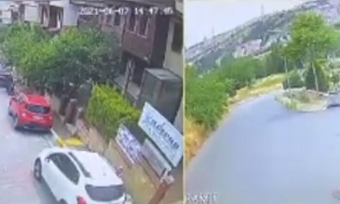 (Özel) İstanbul’da feci olay: Taksici köpeği ezip kaçtı