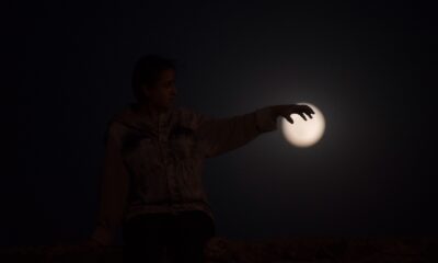 (ÖZEL) Kars’ta ay hayran bıraktı