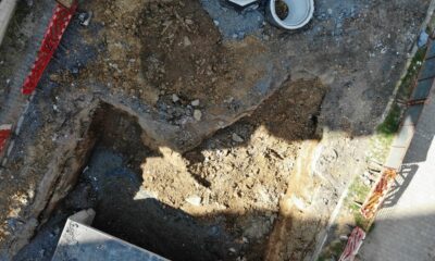 (Özel) Maltepe’de kanalizasyon çalışması durdu, kazı alanı müsilaj doldu