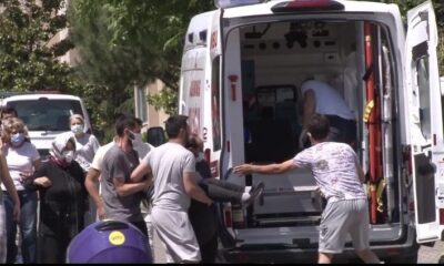 (Özel) Pendik’te bir kadın kendini yangın merdivenine astı