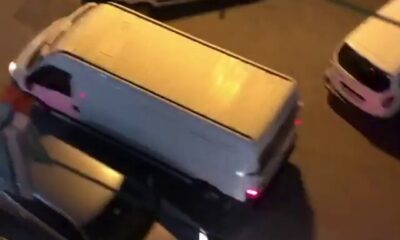 (Özel) Pendik’te nefes kesen polis panelvan minibüs kovalamacası