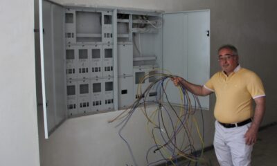 (ÖZEL) Sokağa çıkma kısıtlamasının olduğu saatlerde kablo hırsızları inşaatçıları usandırdı