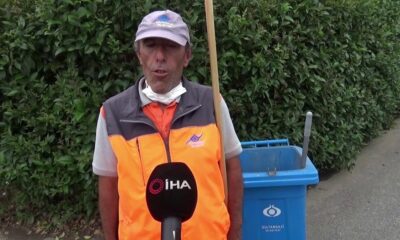 (ÖZEL) Temizlik görevlisi bulduğu 5 bin lirayı sahibine teslim etti