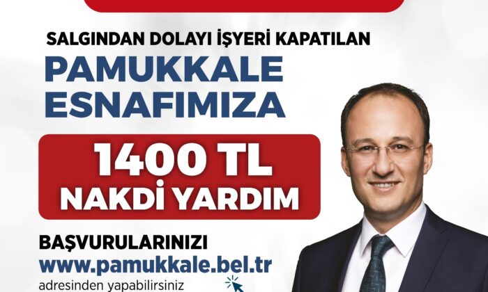Pamukkale Belediyesinin bin 400 TL nakdi yardım başvuruları devam ediyor