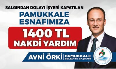 Pamukkaleli esnaflara 1400 TL nakdi yardım başvuruları başladı