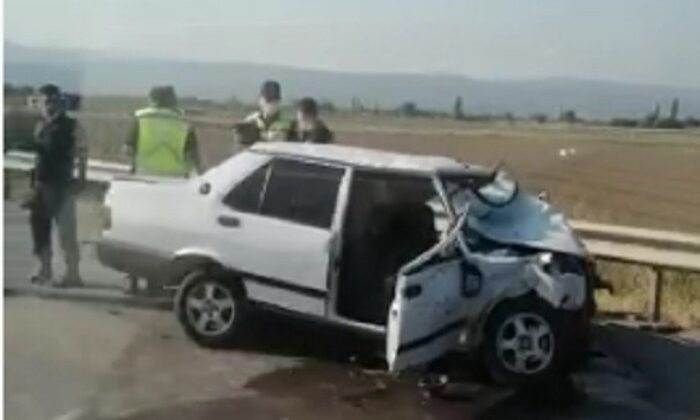 Patlayan lastik kazaya sebep oldu: 1 ölü, 2 ağır yaralı