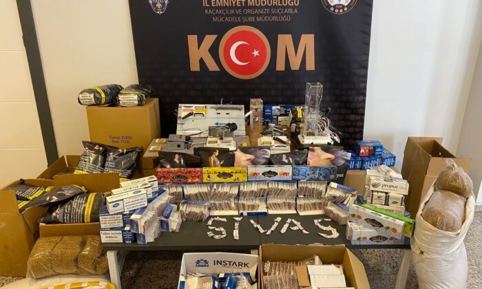 Piyasa değeri 600 bin lira, eş zamanlı operasyonlarla ele geçirildi