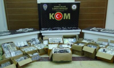 Polisten kaçak cep telefonu operasyonu: 10 binin üzerinde gümrük kaçağı telefon ele geçirildi