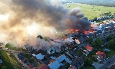 Polonya’da köyde korkutan yangın: 47 ev alevlere teslim oldu