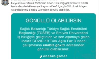 Prof. Dr. Çalış, “Vatandaşlarımız Covid-19 aşısı için E-nabız üzerinden gönüllü olabilirler”