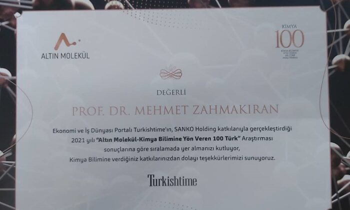 Prof. Dr. Mehmet Zahmakıran’dan bir başarı daha