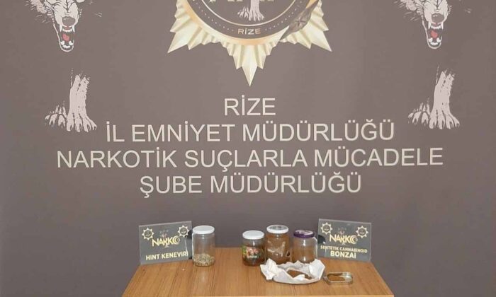 Rize’deki uyuşturucu operasyonunda 2 kişi gözaltına alındı