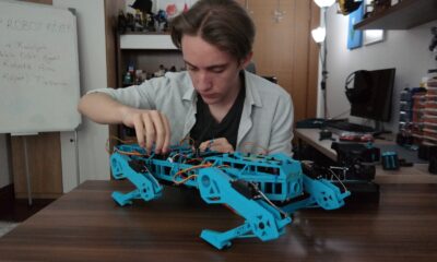 Robot köpek ile TÜBİTAK yarışmasında Türkiye 3’üncüsü oldu