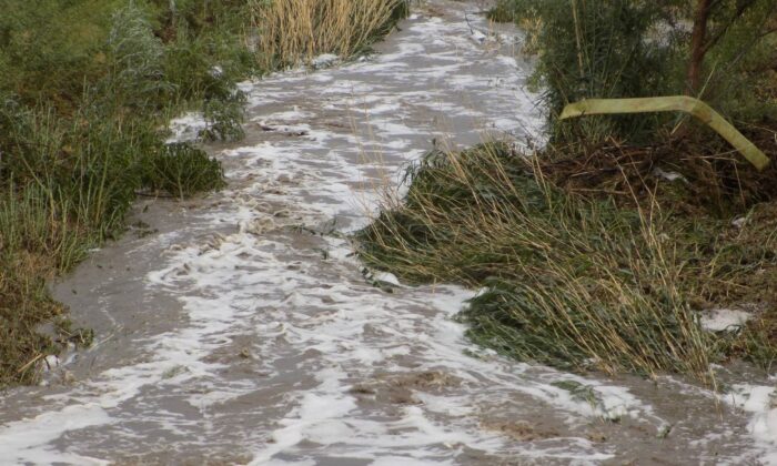 Sağanak yağış Karpuzlu’da etkili oldu