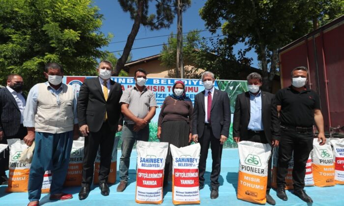 Şahinbey’den çiftçilere silajlık mısır desteği