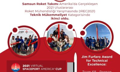 Samsun Roket Takımı’ndan uluslararası başarı