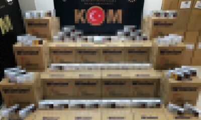 Samsun’da 300 bin dal kaçak makaron ele geçirildi