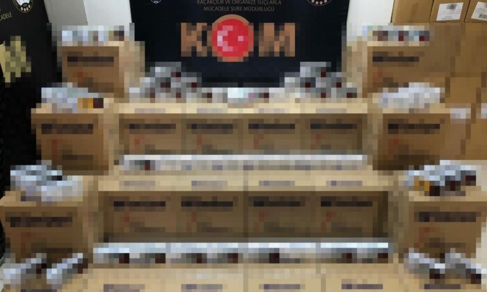 Samsun’da 300 bin dal kaçak makaron ele geçirildi