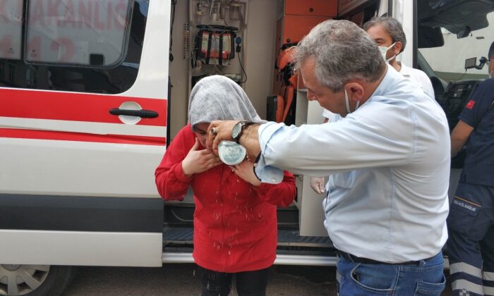 Samsun’da aile kavgasında 1’i polis 2 kişi hastanelik oldu