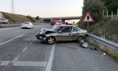 Samsun’da otomobil bariyere çarptı: 1 yaralı