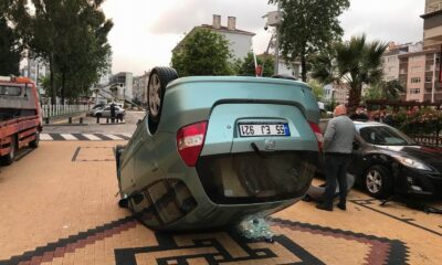 Samsun’da otomobil takla attı: 1 yaralı