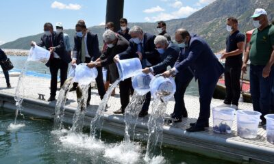 SAREM, Eğirdir Gölüne balık, kerevit ve sülük bıraktı