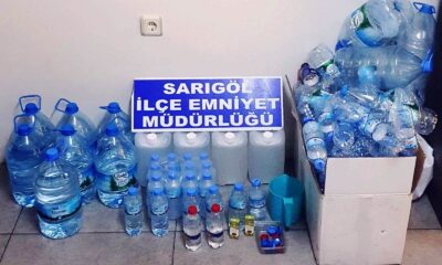 Sarıgöl’de kaçak alkole suçüstü