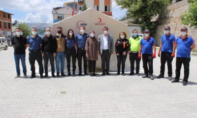 Sarıveliler’de AFAD tarafından çadır kurma eğitimi verildi