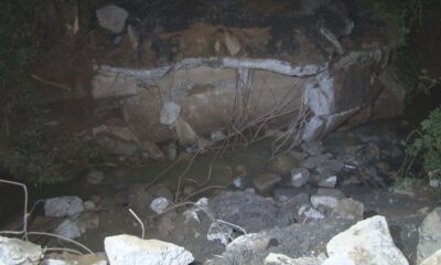 Sarıyer’de 3 gün önce sel nedeniyle çöken köprünün etrafı kapatıldı