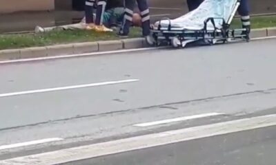 Şehir merkezinde hareketli dakikalar: Bir anda yere yığıldı