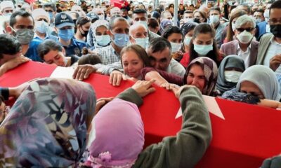 Şehit polis memuru Ercan Yangöz son yolculuğuna uğurlandı