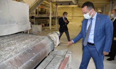 Seramik fabrikalarının hammadde ihtiyacını karşılayan tesise ziyaret